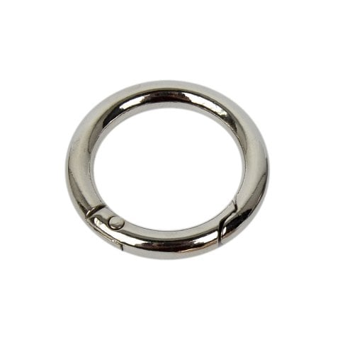 Nildenhobim  Gümüş  Renk Çanta Aksesuar  Metal Yaylı Halka  - Çap : 2.5 Cm  (adet )