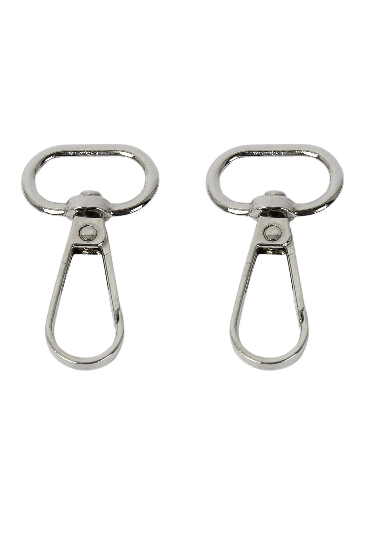 Nildenhobim Yaylı Kancalı  Makrome Anahtarlık ve Çanta Aksesuarı -  Halka Çap : 2 cm  ( 2 ' li set  )