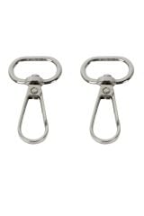 Nildenhobim Yaylı Kancalı  Makrome Anahtarlık ve Çanta Aksesuarı -  Halka Çap : 2 cm  ( 2 ' li set  )