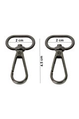 Nildenhobim Yaylı Kancalı  Makrome Anahtarlık ve Çanta Aksesuarı - Halka Çap 2 cm ( 2 ' li set  )