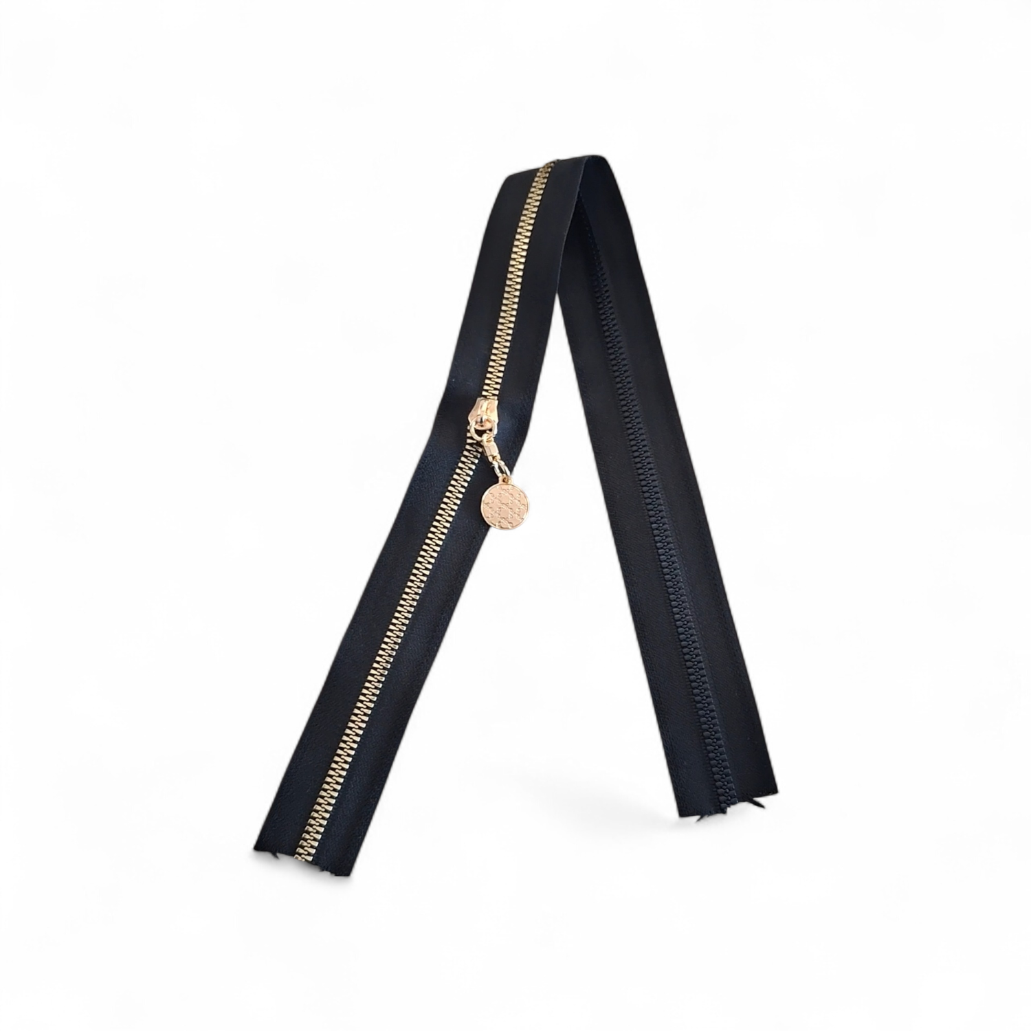 Nildenhobim Çanta Fermuarı - Altın Dişli - Uzunluk 50 Cm - Genişlik 3.5 Cm - Siyah Renk