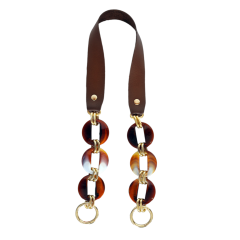 Nildenhobim Suni Derili Akrilik Model Örgü ve Deri  Çanta Sapları - Uzunluk :70 Cm ( Kahverengi )