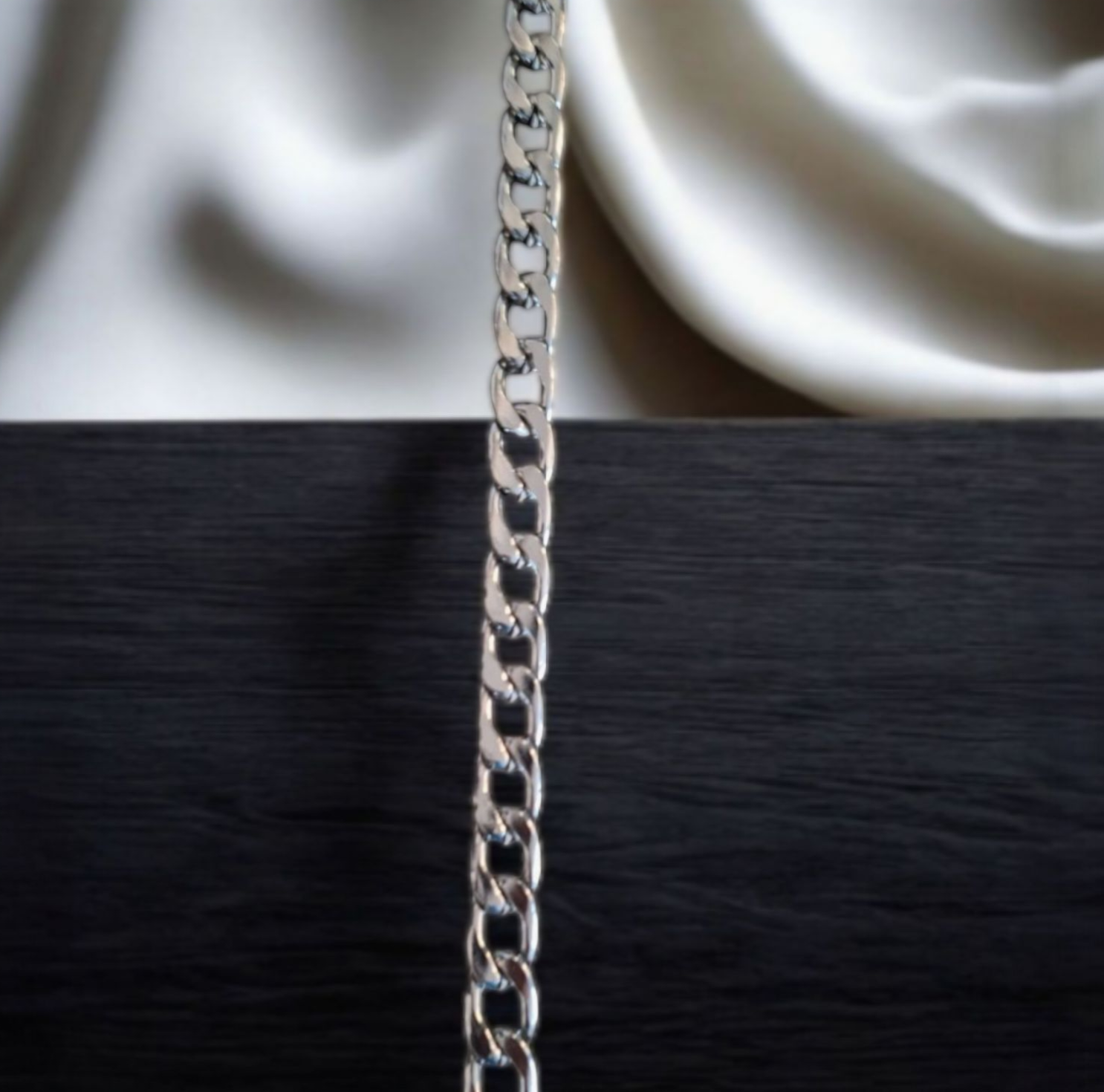 Nildenhobim Örgü ve Deri Çanta Zinciri - En : 11.5 Mm - Kalınlık :2.8 Mm Uzunluk : 1 Metre ( Gümüş Renk ) )