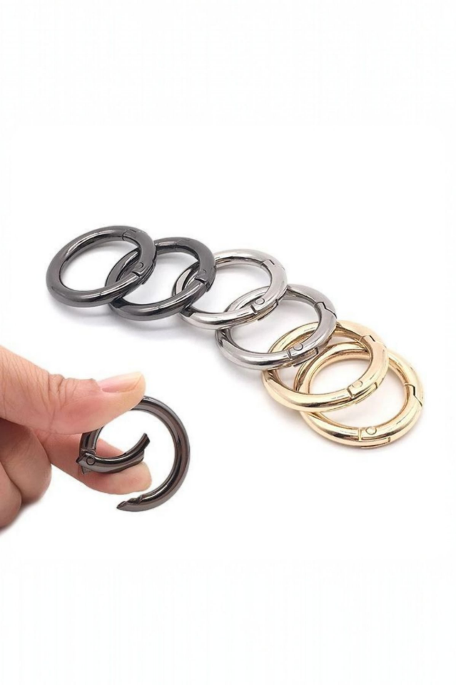 Nildenhobim Altın Renk Aksesuarlı Oval Akrilik Çanta Sapı / Çanta Önü Süs – 45 cm - Örgü ve Deri Çanta Uyumlu