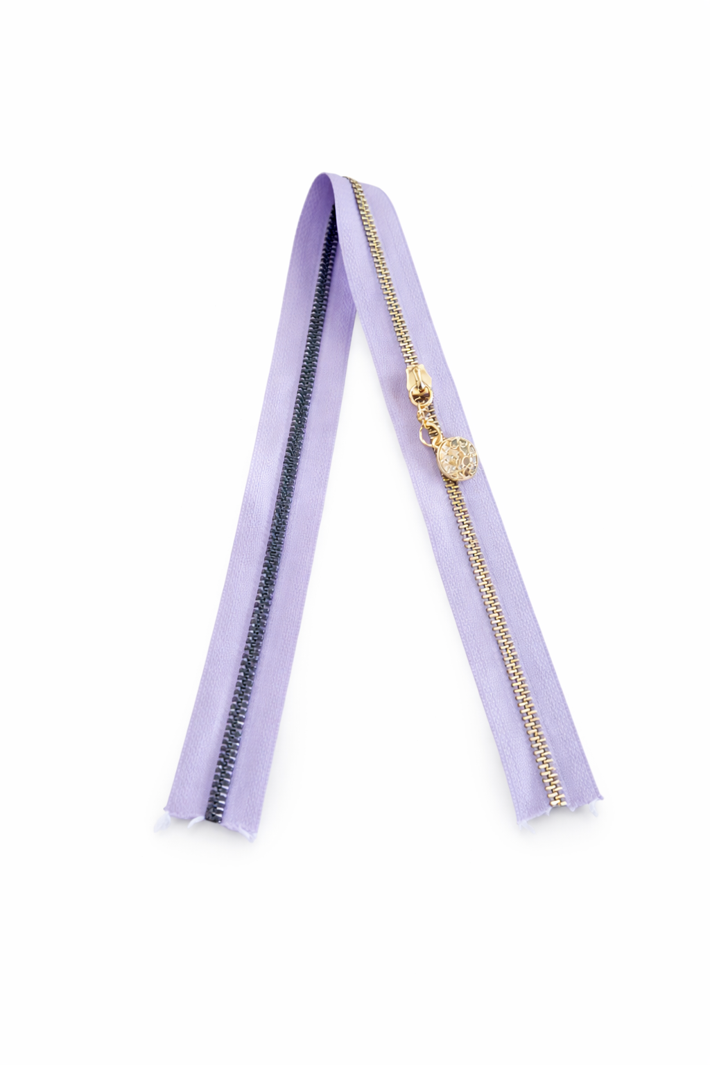 Nildenhobim Çanta Fermuarı - Altın Dişli - Uzunluk 50 Cm - Genişlik 3.5 Cm -  ( Lila )